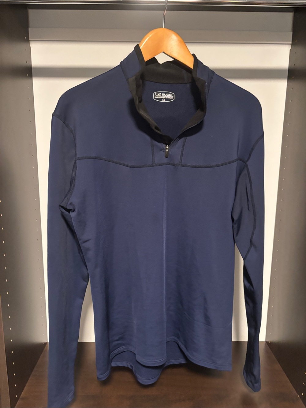 SUGOI Navy Blue Half-Zip Training Top